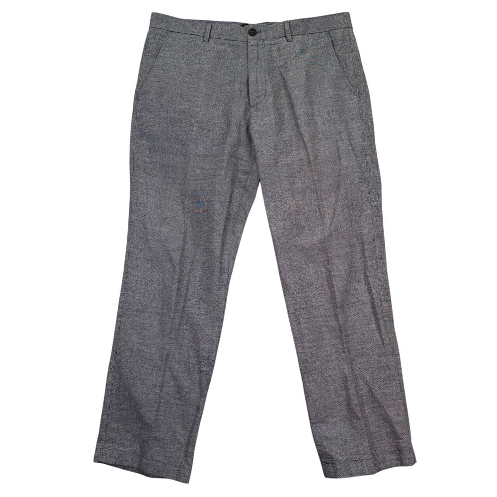 Banana Republic Mens 38x32 Chino Aiden Fit Pants Adult Grey Straight Leg Casual